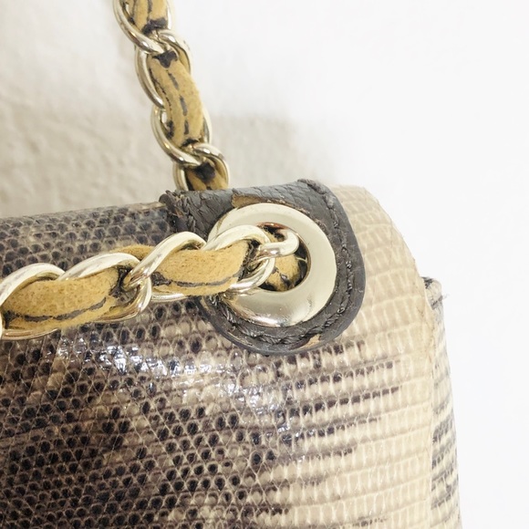 MOSCHINO Authentic Snake Bag Leather Gold - Picture 5 of 5